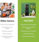 Hurom H400 Cold Press Juicer Machine, Award Winning Masticating Slow Juicer, Easy to Clean, Strainer & Hands Free with Self Feeding, Wide Mouth Hopper, Easy Assembly (Matte Black) by CozyNest Decor