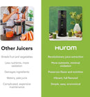Hurom H400 Cold Press Juicer Machine, Award Winning Masticating Slow Juicer, Easy to Clean, Strainer & Hands Free with Self Feeding, Wide Mouth Hopper, Easy Assembly (White) by CozyNest Decor