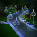 Solar Garden Firework Lights Outdoor 8 Pack, 8 Modes, 120 LED Waterproof Copper Wire DIY Solar Decorative Lights with Remote Control, for Yard Pathway Party Decor by GreenHaven Gardens
