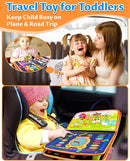 Exorany Busy Board Montessori Toys for Toddler Boy & Girl Birthday Gifts, Busy Book Learning Sensory Toys for Toddlers, Toddler Travel Toy Educational Activities Learn Fine Motor Skills by TinyTreasures Baby Boutique