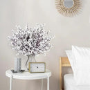 Sggvecsy 10 Pcs Babys Breath Artificial Flowers Gypsophila Bouquets Bulk Real Touch Fake Silk Flowers for Home Wedding DIY Floral Arrangement Kitchen Table Centerpiece Festival Decoration (White) by CozyNest Decor