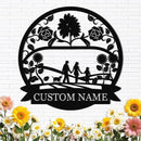 Personalized Family Name Sign, Custom Family Signs Metal Wall Decor, Family Wall Art, Metal Signs Customized, Family Wall Decor for Living Room, Rustic Hanging Decoration Sign, Housewarming Gifts by CozyNest Decor