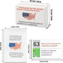 U.S Civics Test Flash Cards Combo Set,2025 US Citizenship Test Flash Cards & Study Guide Combo, Bilingual English/Spanish Naturalization Prep Kit with 100+ Civics Questions by TinyTreasures Baby Boutique