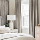 MIULEE 100% Blackout Linen Textured Curtains for Bedroom Solid Thermal Insulated Warm Taupe Grommet Room Darkening Curtains & Drapes Luxury Decor for Living Room Nursery 42 x 84 Inch (2 Panels) by TinyTreasures Baby Boutique
