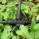 Upgraded 1/4" Drip Irrigation Tee Fittings：24 Pieces Leak Free Lock Barbed 3 Way Tee Connectors for 1/4 Inch Irrigation Tubing Quick Connect Parts for Garden Landscape System
