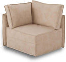 HOOOWOOO Modular Sectional Sofa Couch,Matching Free Combination Cloud Couch Corner Chair(Camel Corduroy) by CozyNest Decor