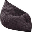 Hobestluk 3 in 1 Bean Bag Chair Giant Bean Bag Chairs for Adults with Plaid Cover Convertible Bean Bag Floor Cushion with Machine Washable Cover for Living Room (Plaid Dark Grey) by CozyNest Decor