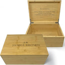 Personalized Wooden Keepsake Box with Hinged Lid, Unique Memory Box with Custom Message, Large Decorative Storage for Keepsakes, Romantic Couple Gift on Anniversary or Wedding, 11x8x4,75 in by TinyTreasures Baby Boutique
