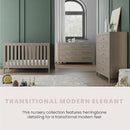 Child Craft Kieran 3 in 1 Convertible Crib, Baby Crib Converts to Day Bed, Toddler Bed, 3 Adjustable Mattress Positions, Non-Toxic, Baby Safe Finish (Crescent Gray) by TinyTreasures Baby Boutique