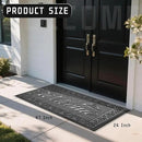 Yimobra Welcome Mat, Heavy Duty Sturdy Door Mats for Home Entrance Outdoor Indoor, Front Doormat for Outside Patio Floor Entry Porch Garage Office, Waterproof, Low Profile, 47 x 24, Black Grey by CozyNest Decor