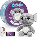 Cookie Box Crochet Kit for Beginners - Learn to Craft Amigurumi Stuffed Animals - Knitting Gift for Kids and Adults - Beginner-Friendly Yarn - Stitch-by-Stitch Video Tutorial - Koala Coal by TinyTreasures Baby Boutique