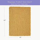 Bigacogo Chunky Knit Throw Blanket for Couch, 40x60 inches, 100% Hand Knitted with Thick Jumbo Chenille Yarn, Cozy Soft Large Rope Knot Cable Crochet Blankets for Sofa Bed Living Room, Mustard Yellow by CozyNest Decor