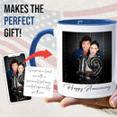 Custom Mug Upload Your Picture Personalized Coffee Mug with Photo Text Name Customized Cup Unique Ideas Gifts for Men Women Mom Dad Girlfriend Boyfriend Friend Family (Blue, 15oz) by TinyTreasures Baby Boutique