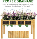 Premium Fir Wooden Raised Garden Bed with Four Legs for Backyard and Balcony Gardening,Suitable for Indoor and Outdoor use,49.5''×23.5''×30'' by GreenHaven Gardens
