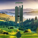 Wind-Chimes-Outdoor-Deep-Tone, Large Soothing Melodic Tones Windchimes, Wind Chimes for Outside, Memorial Wind Chime Best Gift for Mom Women Grandma Neighbors(32" Forest Green Coated Aluminum) by CozyNest Decor
