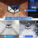 VINHMOR Solar Lights Outdoor 6 Pack, 100LED/3 Modes 270° Lighting Angle Motion Sensor Security Lights, IP65 Waterproof Wall Lights Solar Powered, Bright for Backyard Garden Fence Patio Front Door by GreenHaven Gardens
