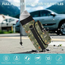 25/32/40/64oz Water Bottle Bag Holder Carrier-Insulated Crossbody Sling Case Sleeve with Strap & Pockets for Men Women Gym Cycling Travel Walking Hiking Camping by TinyTreasures Baby Boutique