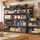 REIBII 48" W Garage Shelving Heavy Duty, 3000LBS Storage Shelves, 5-Tier Adjustable Metal Shelving, Garage Shelves Sturdy Industrial Shelf, Easy Assemble, 72" H x 48" W x 18" D by CozyNest Decor