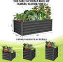Large Outdoor Planter Boxes Kit Set of 2,6x3x1.5ft Galvanized Raised Bed Planter with Open-Ended Base Design, Elevated for Outdoor Plants, Durable Raised Bed for Gardening,Green by CozyNest Decor