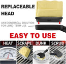 BBQ Grill Brush Bristle Free for Outdoor Grill, Replaceable Head Cleaning Brush, Steam Grate Cleaner, BBQ Cleaning Brush, Scraper for Grill Grates, Safe Barbecue Grill Brush by GreenHaven Gardens