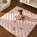 Momcozy Baby Play Mat for Floor, 50x50 Thickened Playpen Mat, Playmate for Baby Tummy Time, Waterproof & Non-Slip, Foldable Outdoor Mats with Carrying Handle, Leopard Heart by TinyTreasures Baby Boutique