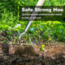 Berry&Bird Flat Edge Garden Hoe, 58'' Hoes Garden Tool with Long Wood Handle, Stainless Steel Weeding Hoe, Heavy Duty Weeder Hoe Tool for Gardening Digging Soil Loosening, Edging & Cultivating by GreenHaven Gardens
