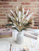 126pcs Dried Pampas Grass Decorations, Dried Flowers, Dried Bouquet in Vase, Reed Grass Bouquet for Boho Floral Wedding, Rustic Farmhouse Decor. (Vase Not Included) by CozyNest Decor