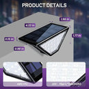 SOLPEX Solar Step Lights for Outside, 24 LEDs Solar Stair Lights Outdoor Waterproof Decor for Porch, Front Door, Stair, Step, Deck, Fence, Balcony, Patio, Wall, Yard, Garden(6 Pack,RGB) by GreenHaven Gardens