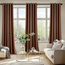 MIULEE Blackout Curtains for Bedroom Living Room 96 Inches Long 2 Panels, Thermal Insulated Room Darkening Drapes Solid Grommet Noise Reduction Light Blocking Window Treatments 40x96 Inch Mocha Brown by TinyTreasures Baby Boutique