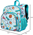 Wildkin 12-inch Kids Backpack – Padded, Adjustable, Ideal for Daycare & Travel - Team Spirit by TinyTreasures Baby Boutique