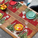 Snowman Christmas Red Placemats Set of 4 Xmas Tree Cardinal Snowflakes Linen Table Mats Seasonal Winter Holiday Place Mats Washable Placemat for Party Kitchen Dining Outdoor Indoor Decor by CozyNest Decor
