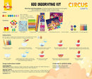 METMA 1999 Egg Decorating Kit Circus Crafts - Complete Decorative Eggs Set with Liquid Dyes, Tablets, Stickers, Egg Spinner and More - Fun Easter Egg Dye Kit Arts and Crafts for Kids (Circus Crafts) by TinyTreasures Baby Boutique