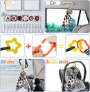 SAMMAS 3 Pcs Black and White High Contrast Baby Toys, 0-6 Months, Sensory Soft Book, Montessori Toys for Babies by TinyTreasures Baby Boutique
