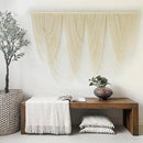 Macrame Wall Hanging Large Macrame Wall Decor Yarn Art 57" W x 41" L For Headboard Bedroom Living Room Craftsmanship Fiber Home Art by CozyNest Decor