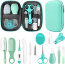 Baby Grooming Kit, Infant Safety Care Set with Hair Brush Comb Nail Clipper Nasal Aspirator,Baby Essentials Kit for Newborn Girls Boys (Green) by TinyTreasures Baby Boutique