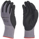 Amazon Basics Micro-Foam Nitrile Coated Work Gloves, Nylon Liner Fiber, Touch Screen, Grey, Size 9/L, 12 Pairs by GreenHaven Gardens