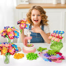 Aboofx Fabric Flower Bouquet Toys for Girls 3 4 5 6 7 8 Years Old, Flower Making Kit for Kids Age 3 4 5 6 7 8, Educational DIY Flowers Press Craft Kit Toy for Girls Birthday Holiday Party Xmas Gifts by TinyTreasures Baby Boutique