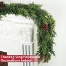6 Ft Real Touch Christmas Garland Indoor with Pine Cone,Thick and Lush，Soft Bendable Mantle Garland Christmas, Lifelike Cedar Garland, Christmas Garland for Mantle,Indoor Christmas Decorations by CozyNest Decor