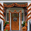TURNMEON 2 Pack Halloween Garland Total 66 Ft Halloween Tinsel Garland with Black Orange Pumpkin Metallic Twist Black Tinsel Garlands Outdoor Halloweens Decorations Indoor for Home Mantle Door Tree by CozyNest Decor