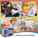 2 Pack Bubble Guns for Kids, Rechargeable LED Light Up Graffiti Bubbles Machine Blower with 2 Bottles Refill Solution for Kids 4-8, Bubble Makers Blaster for Toddlers by TinyTreasures Baby Boutique