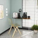 Acrylic Desk, Modern Study Table for Home Office - Extended Surface Multi-Purpose Console & Entryway Table, Sturdy Lightweight Design (42.5-inch, Yellowtea) by CozyNest Decor
