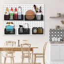 Tioncy 4 Pcs Magnetic Storage Bin Magnetic Locker Organizer for Pegboard Refrigerator Shelves Basket Container Wire Storage Holder for Kitchen Home Whiteboard(Black,10.6''l, 6.2''l) by CozyNest Decor