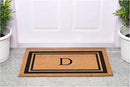 Calloway Mills 152962448 Black Border 24" x 48" Monogram Doormat (Letter D) by CozyNest Decor