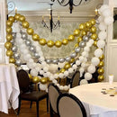 White and Gold Quick Link Balloons, 100PCS 6 Inch Small Baby Pink Linking Balloons for Making Balloon Wall Heart Arch Tails Balloon for Girls Wedding Birthday Baby Shower Engagement Party Decorations by CozyNest Decor