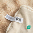 Cozy Bliss Faux Fur Throw Blanket for Couch, Fuzzy Soft Plush Thick Bubble Blanket for Sofa Bedroom Living Room, 50 * 60 Inches Beige by CozyNest Decor