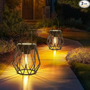 Solar Lanterns Outdoor Waterproof, Upgraded Powered Hanging Solar Lights for Outside, Auto On/Off, Brighter Hanging Outdoor Decor Lights for Yard Garden Patio Pathway 2 Pack by GreenHaven Gardens