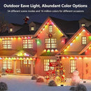 Permanent Outdoor Lights for House,50FT Eave Lamps with 30 RGB LED,IP67 Waterproof Year-Round Outdoor Decorative Lights with APP & Remote Control for Garden Party Christmas Holidays by GreenHaven Gardens