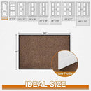 Mibao Front Door Mat, Dirt Trapper Welcome Mat for Outdoor Indoor, Non-Slip Waterproof Doormat, Durable Machine Washable Low Profile Entry Rug for Back Door Outside Patio Porch, 30" x 18", Brown by CozyNest Decor