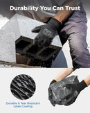 toolant Crinkle Latex Work Gloves Bulk, Rubber Coated Safety Work Gloves for Men and Women, 12 Pairs for Construction, Gardening, Warehouse (Black, XXL) by GreenHaven Gardens