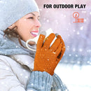 Geyoga 2 Pairs Women's Winter Touch Screen Gloves Soft Warm Fleece Lined Knit Elastic Cuff Winter Texting Gloves by TinyTreasures Baby Boutique